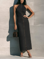 Slim-fit Sleeveless Denim Dress