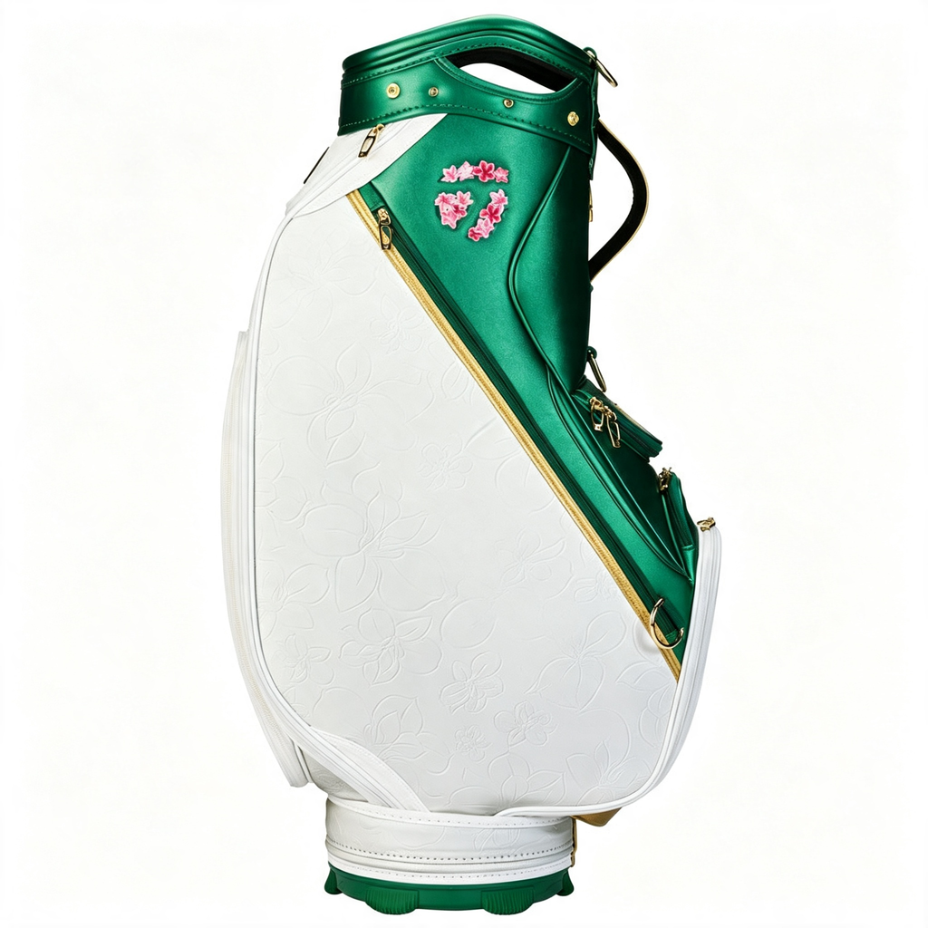 Limited Edition Tournament Staff Golf Bag Emerald Green White