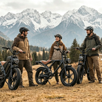 Retro Full Suspension Fat Tire Electric Bike For Adults