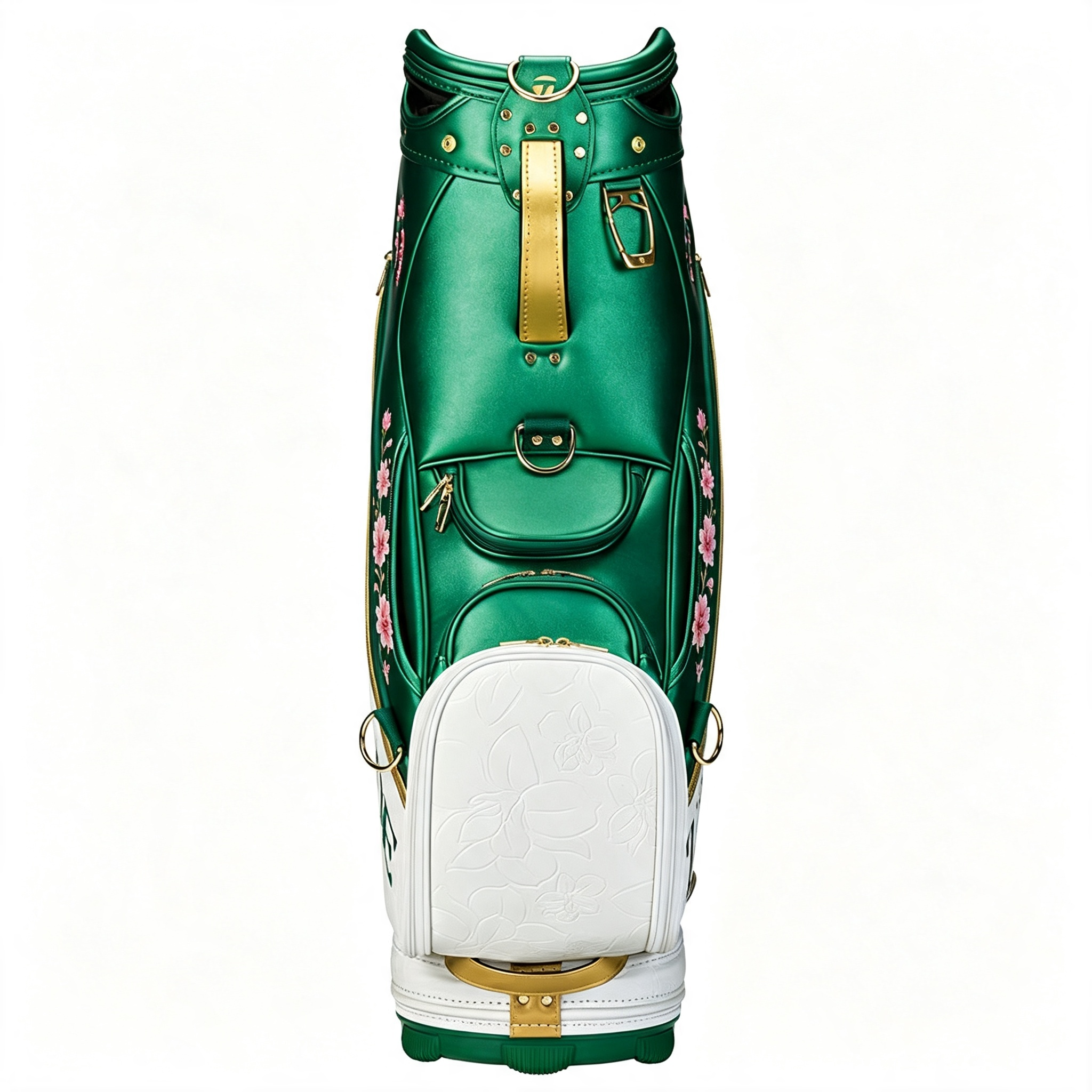 Limited Edition Tournament Staff Golf Bag Emerald Green White