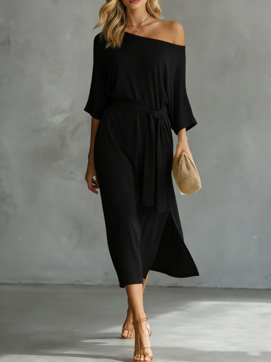 Women's Casual Comfortable Off-shoulder Dress