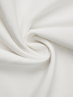 Women White Ruched Strapless Sleeveless Elegant Jumpsuit