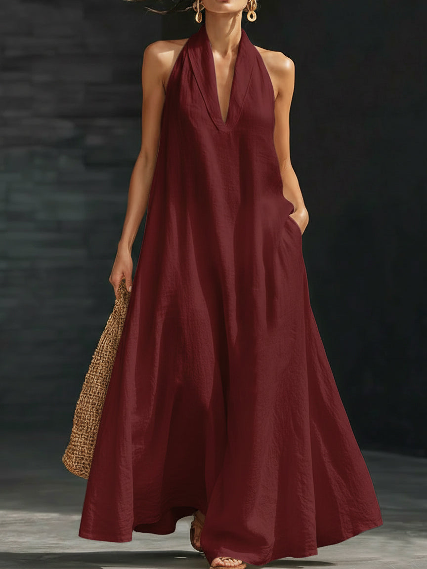 Minimalist And Elegant Maxi Dress - Cozy Everyday Wear