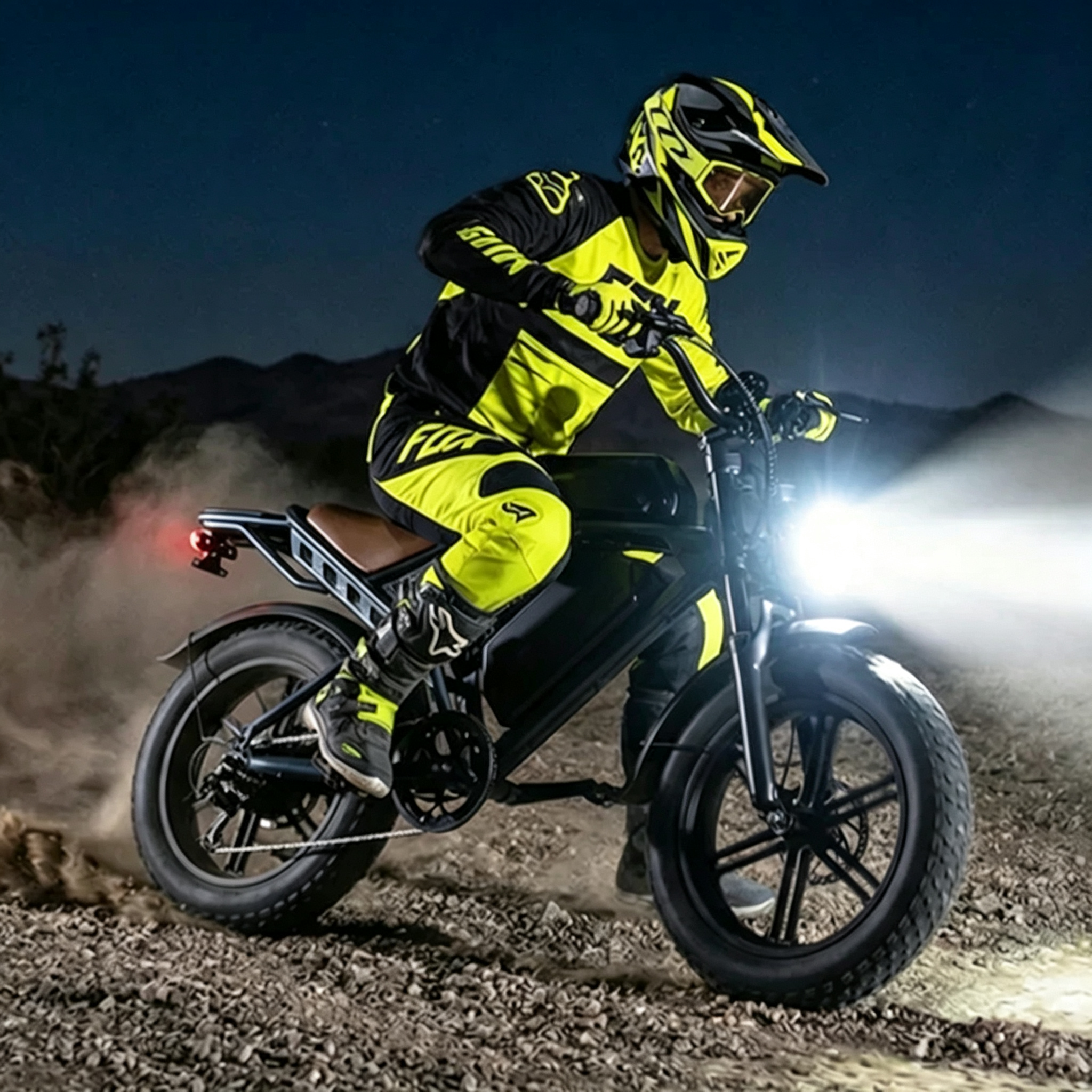 Retro Full Suspension Fat Tire Electric Bike For Adults