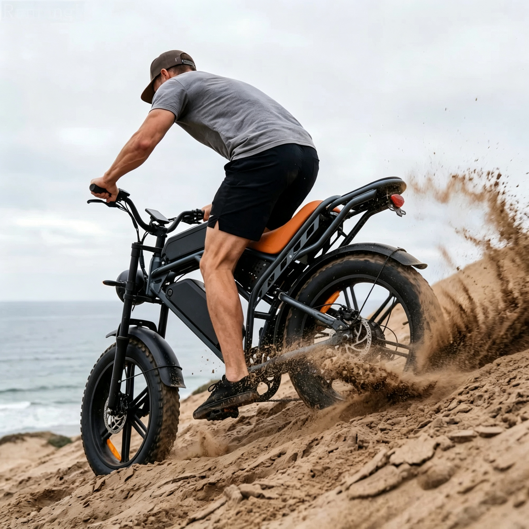 Retro Full Suspension Fat Tire Electric Bike For Adults