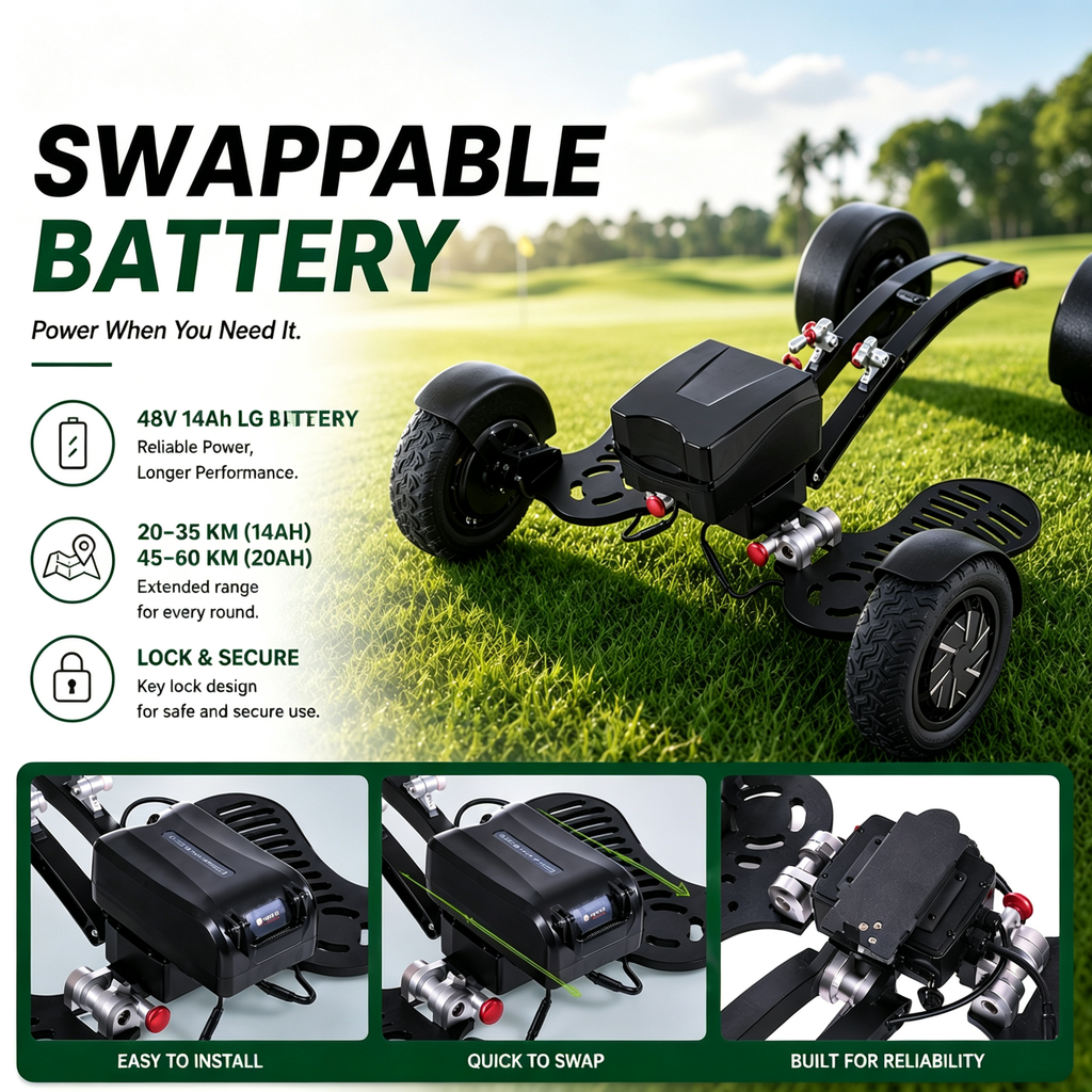 Dual Motor Electric Golf Scooter | 20° Climb