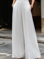 Sleeveless Panelled Bodice Wide-Leg Tailored Jumpsuit