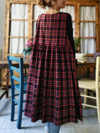Red & Black Check Apron
