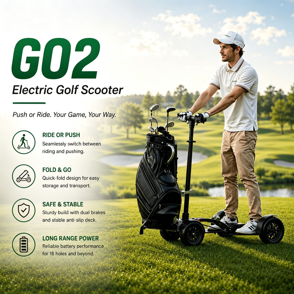 Dual Motor Electric Golf Scooter | 20° Climb