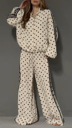 Polka Dot Tracksuit Set