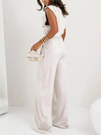Lrregular Sleeveless Casual Two-piece Set