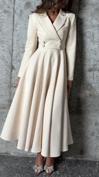 Sleeveless Dress & Cropped Blazer Co-Ord Set