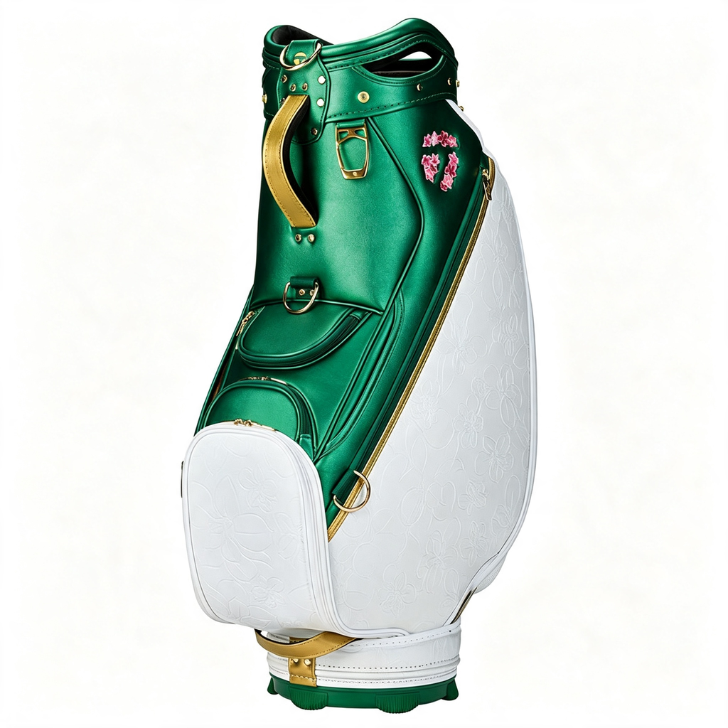 Limited Edition Tournament Staff Golf Bag Emerald Green White