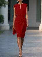 Elegant Slim Fit Sleeveless Dress