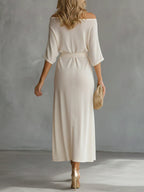 Women's Casual Comfortable Off-shoulder Dress
