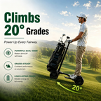 Dual Motor Electric Golf Scooter | 20° Climb