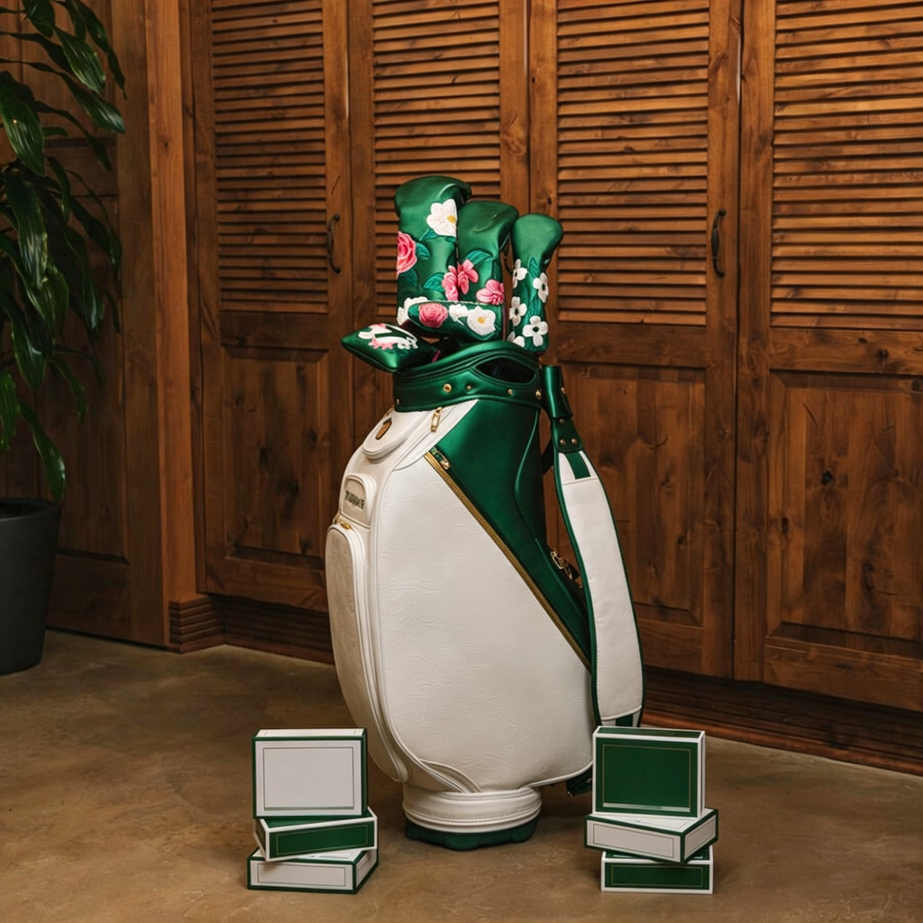 Limited Edition Tournament Staff Golf Bag Emerald Green White