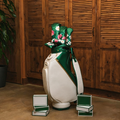 Limited Edition Tournament Staff Golf Bag Emerald Green White