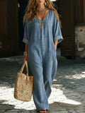 Minimalist And Cozy Denim Jumpsuit
