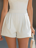Structured Sweetheart Cami Tailored Romper