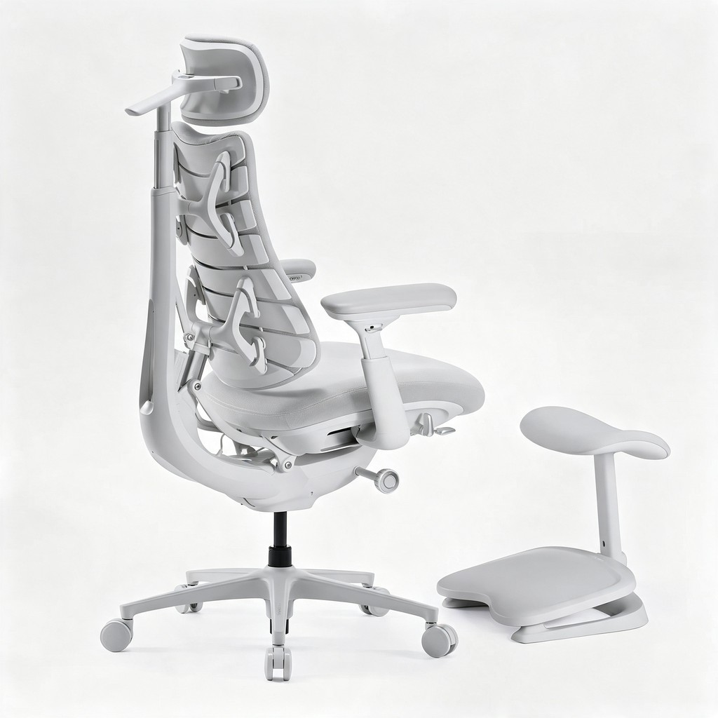 Dynamic Adaptive Ergonomic Office Chair with Powered Lumbar Stretch