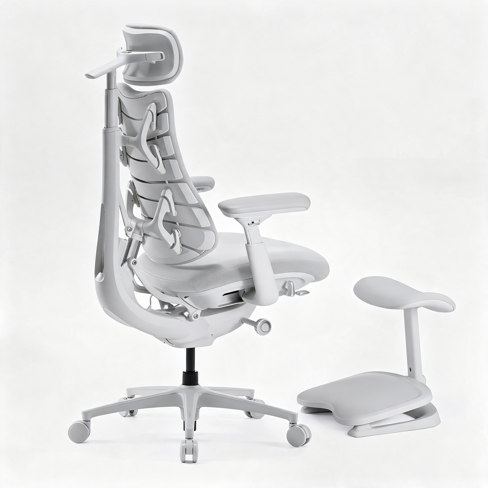 Dynamic Adaptive Ergonomic Office Chair with Powered Lumbar Stretch