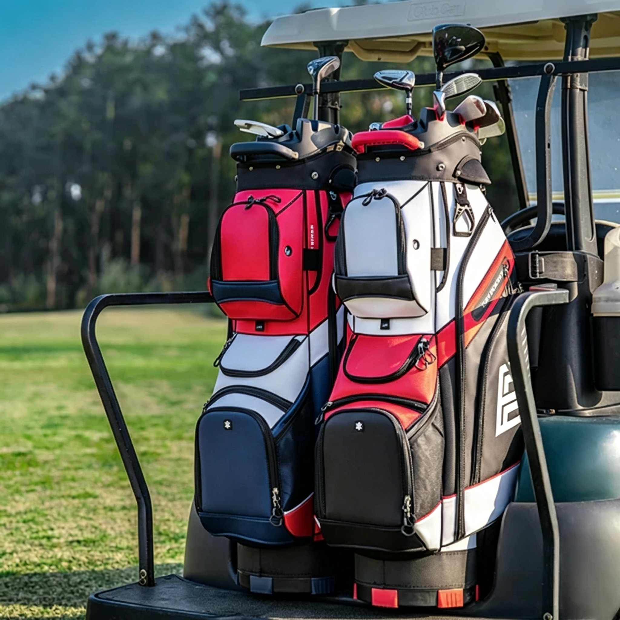 14-Way Silent Divider Golf Cart Storage Bag
