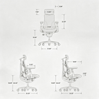 Dynamic Adaptive Ergonomic Office Chair with Powered Lumbar Stretch